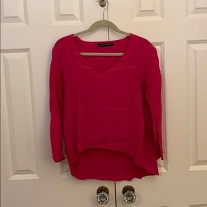 Pink Zara Crop Blouse